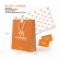 Kit 2  PREMIUM - 50 Sacola SL06 + 50 Lacres + 50 Papel de Seda + 50 Cartões Agradecimento